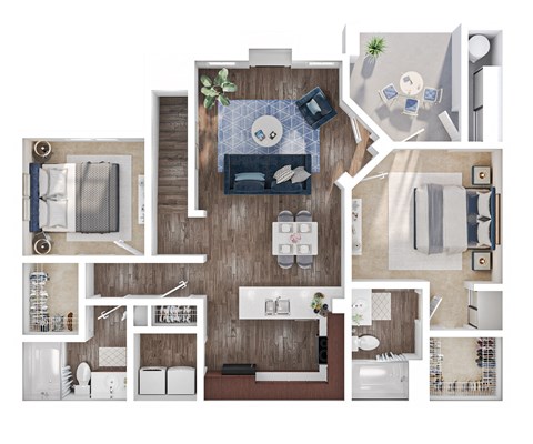 B5 Floorplan at Cambria Apartments in Gilbert Arizona